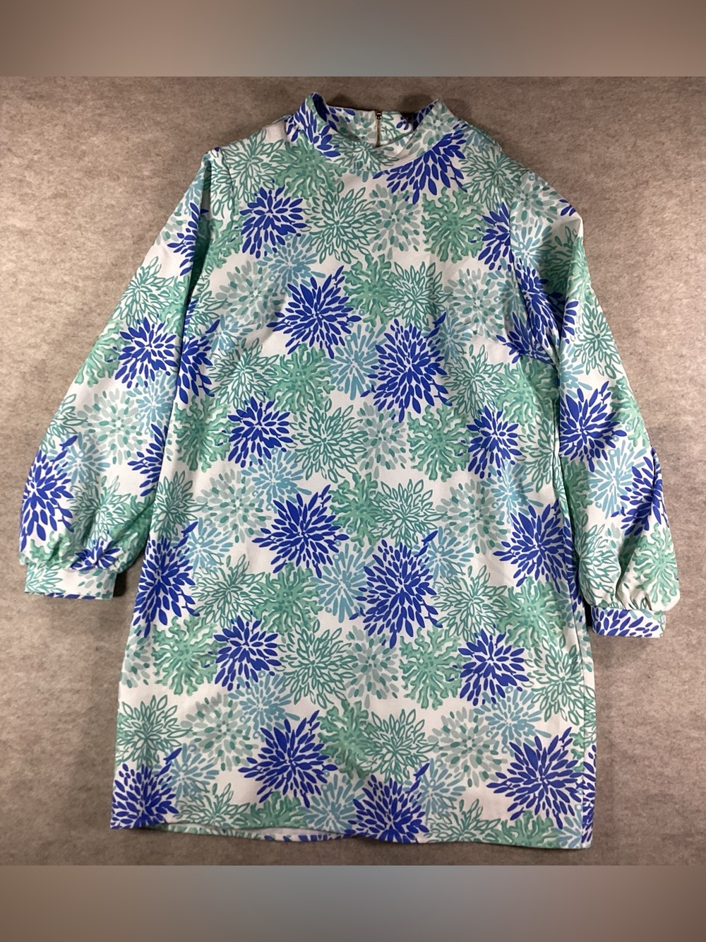 Sail to Sable Blue & Mint Floral Shift Dress